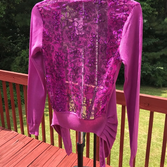 BB Jeans Fushia Top With Long Sleeves - Picture 2 of 4